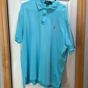 Polo by Ralph Lauren Men's Light Blue Polo Shirt